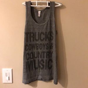 Trucks Cowboys & Country Music tank